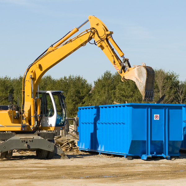 what size residential dumpster rentals are available in Tuckasegee